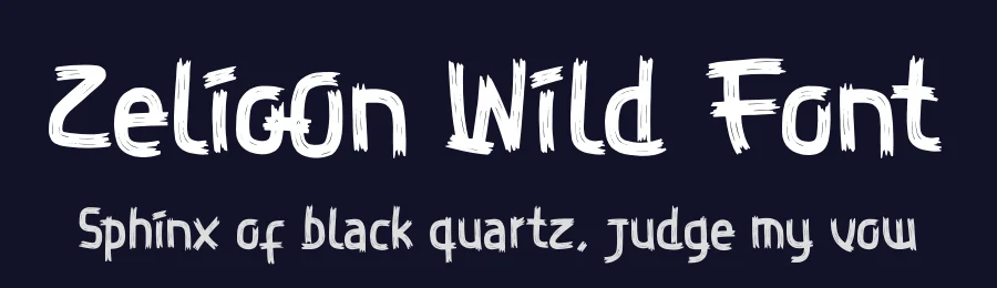 Zelioon Wild Font by Denustudios — Decorative Font — thumbnail 2
