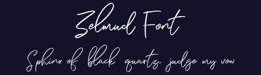 Zelmud Font by Maulana Creative — Script Handwritten Font — thumbnail 2