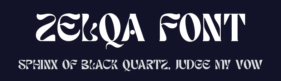 Zelqa Font by zaain type — Display Font — thumbnail 2
