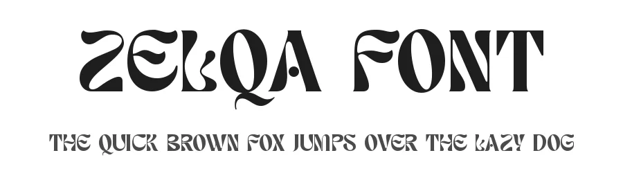 Zelqa Font by zaain type β Display Font