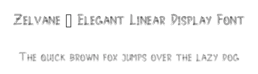 Zelvane – Elegant Linear Display Font by idealistudio — Display Font