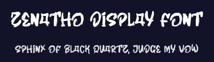 Zenatho Display Font by Dhabee — Script Handwritten Font — thumbnail 2
