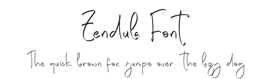 Zendula Font by letterfabric — Script Handwritten Font