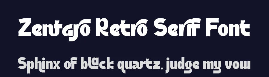 Zentaro Retro Serif Font by Letterara Studio — Decorative Font — thumbnail 2