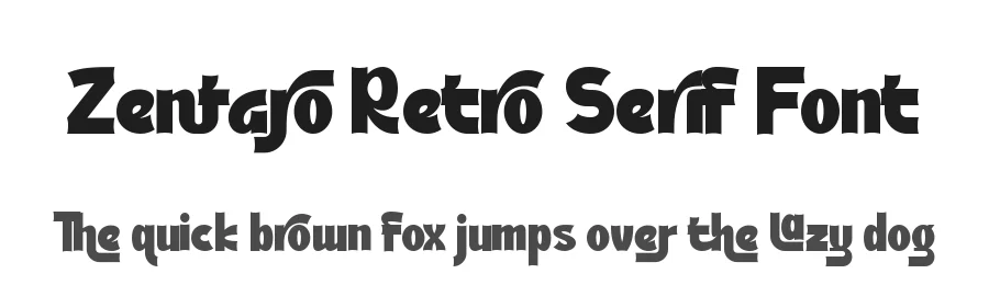 Zentaro Retro Serif Font by Letterara Studio — Decorative Font