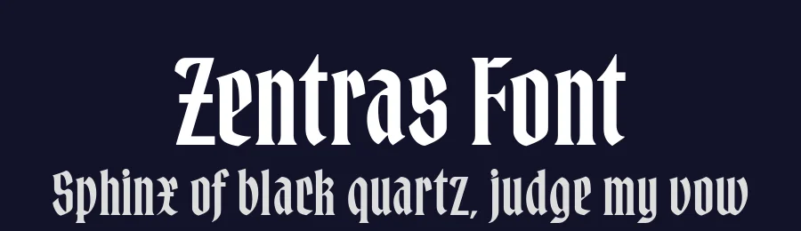 Zentras Font by alit design — Blackletter Font — thumbnail 2