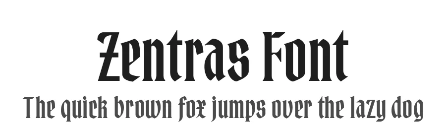 Zentras Font by alit design — Blackletter Font
