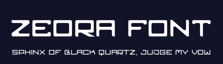 zeora Font by hayoyuka8 — Display Font — thumbnail 2