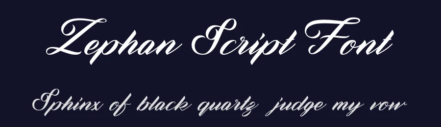 Zephan Script Font by Elementype — Script Handwritten Font — thumbnail 2