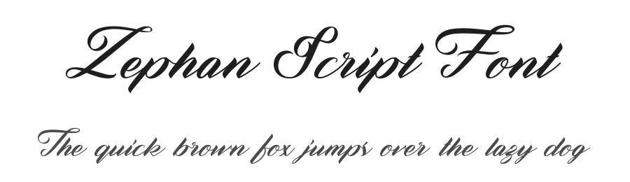 Zephan Script Font by Elementype β Script Handwritten Font
