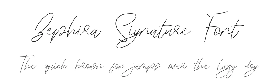 Zephira Signature Font by edricstudio — Script Handwritten Font