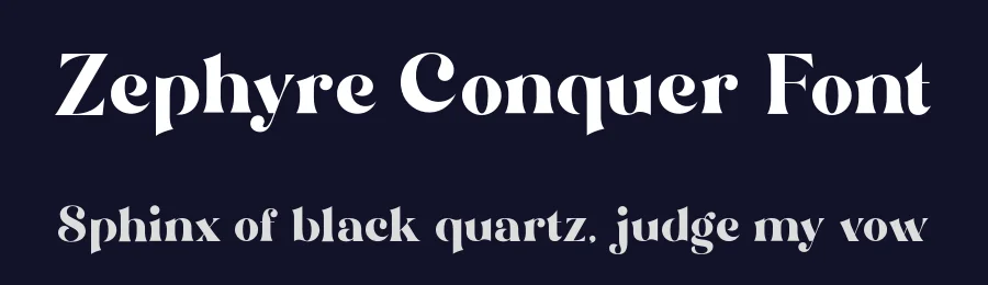 Zephyre Conquer Font by Aluyeah Studio — Serif Font — thumbnail 2