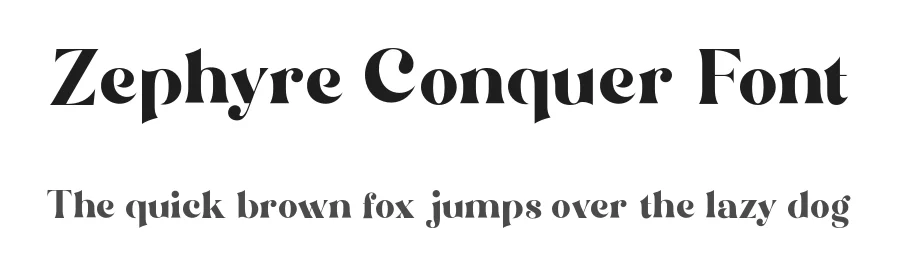 Zephyre Conquer Font by Aluyeah Studio — Serif Font