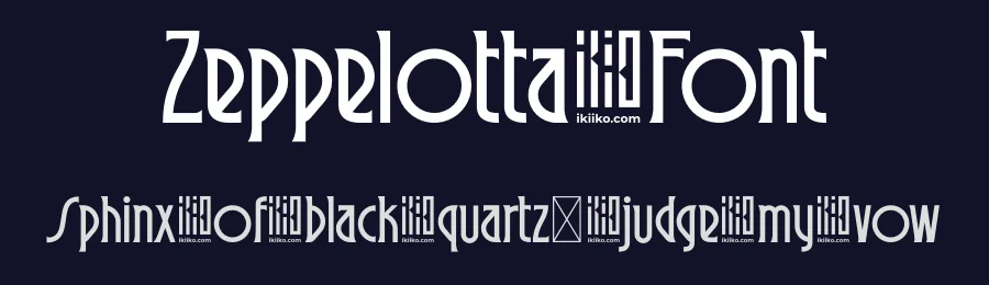 Zeppelotta Font by ikiiko type — Decorative Font — thumbnail 2