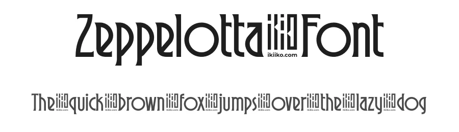 Zeppelotta Font by ikiiko type — Decorative Font