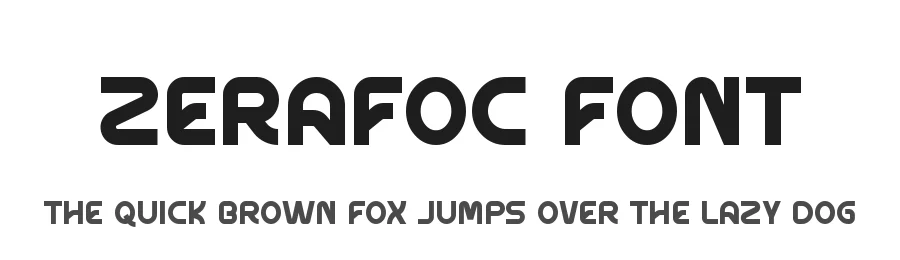 Zerafoc Font by rvandtype — Sans Serif Font