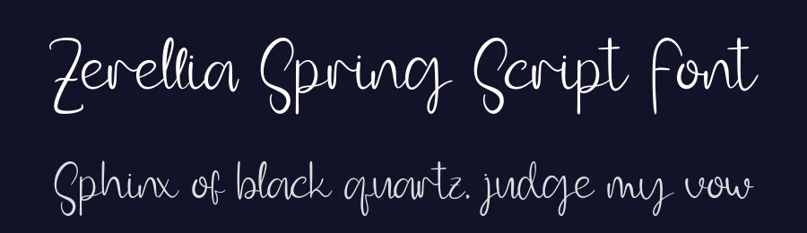 Zerellia Spring Script Font by Creatifontstudios — Script Handwritten Font — thumbnail 2