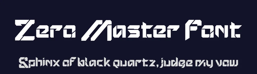 Zero Master Font by Rockboy Studio — Display Font — thumbnail 2