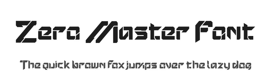 Zero Master Font by Rockboy Studio — Display Font