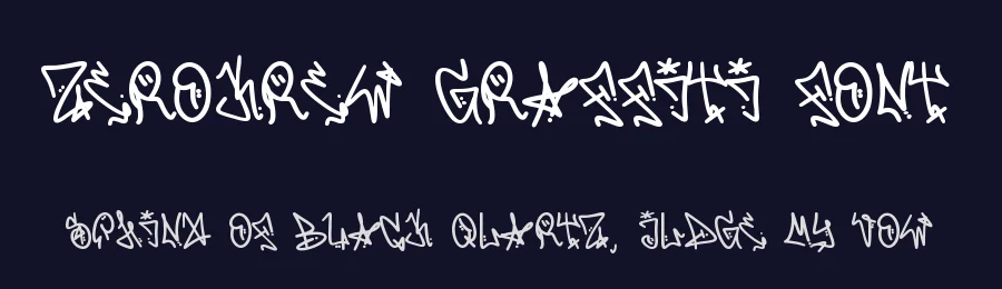 Zerokrew Graffiti Font by Dm Studio — Display Font — thumbnail 2