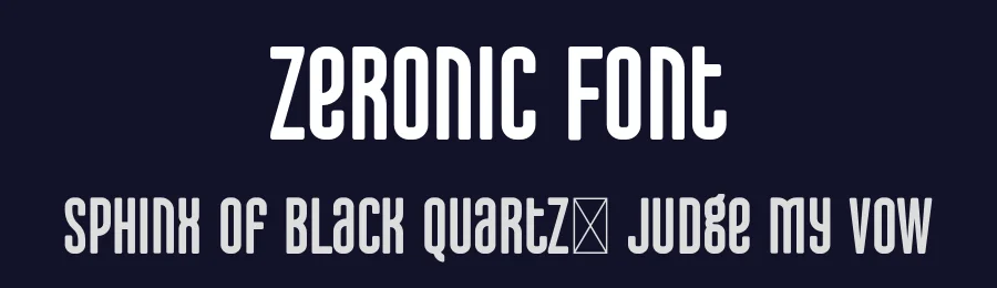 Zeronic Font by vpcreativeshop — Decorative Font — thumbnail 2
