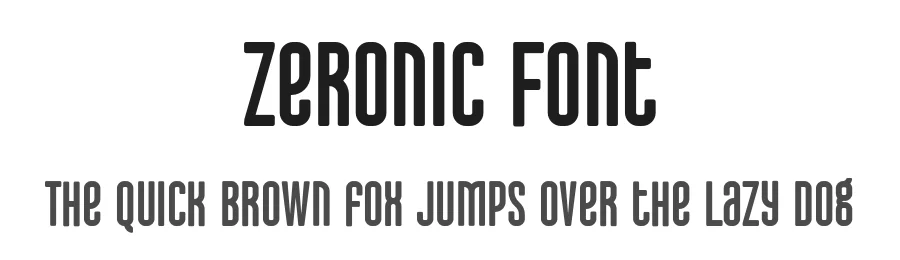 Zeronic Font by vpcreativeshop — Decorative Font