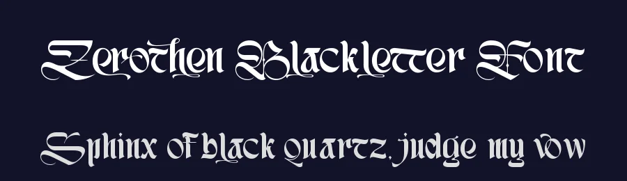 Zerothen Blackletter Font by Letterara Studio — Decorative Font — thumbnail 2