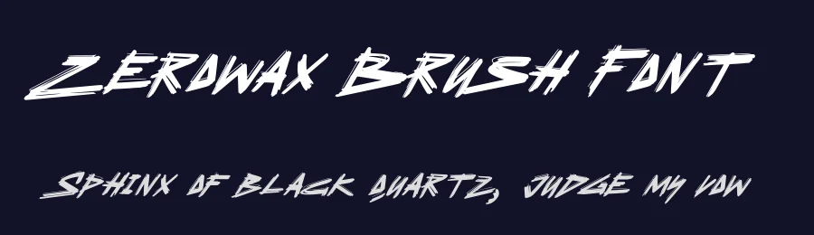 Zerowax Brush Font by Dhabee — Script Handwritten Font — thumbnail 2