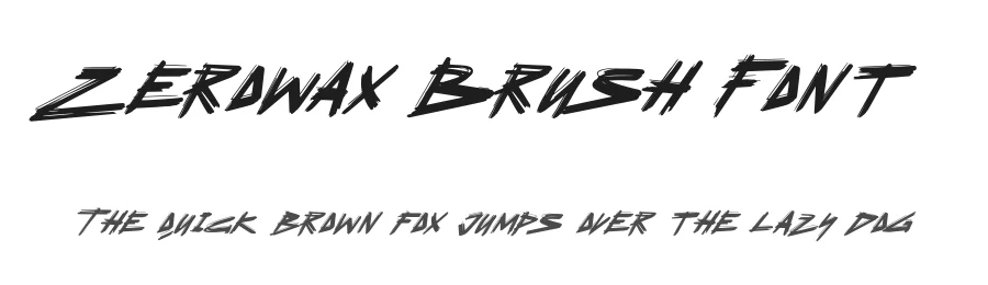 Zerowax Brush Font by Dhabee — Script Handwritten Font