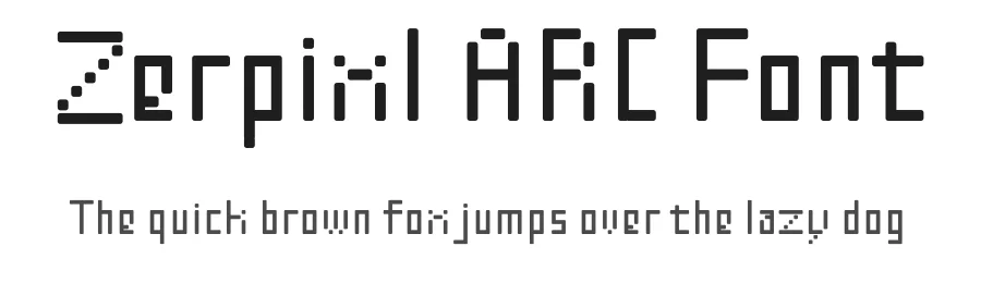 Zerpixl ARC Font by ffeeaarr — Decorative Font