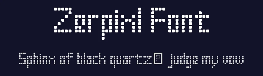 Zerpixl Font by ffeeaarr — Display Font — thumbnail 2