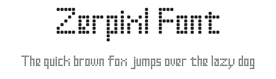 Zerpixl Font by ffeeaarr — Display Font