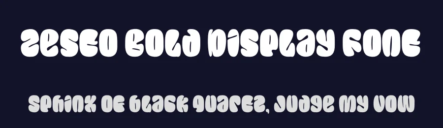 Zesto Bold Display Font by PutraCetol Studio — Display Font — thumbnail 2