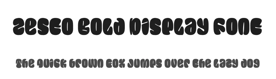 Zesto Bold Display Font by PutraCetol Studio — Display Font