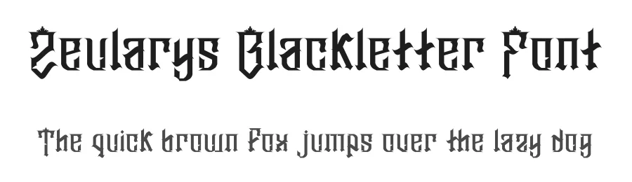 Zeularys Blackletter Font by Dhabee — Blackletter Font