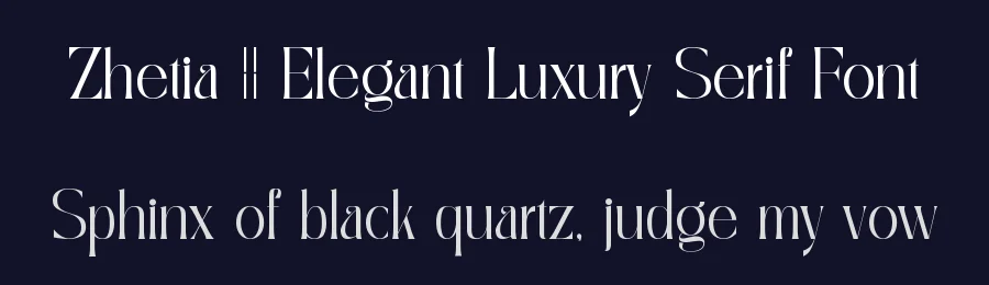 Zhetia || Elegant Luxury Serif Font by ErmediaStudio — Serif Font — thumbnail 2