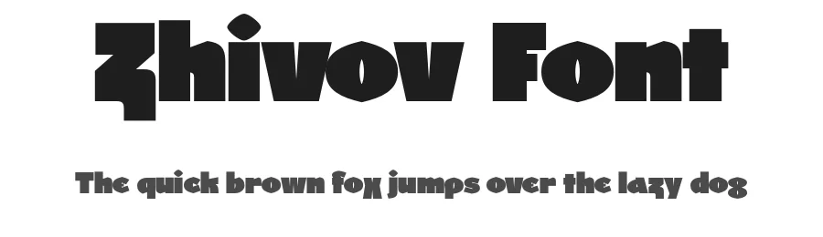 Zhivov Font by CSTM Fonts โ Display Font