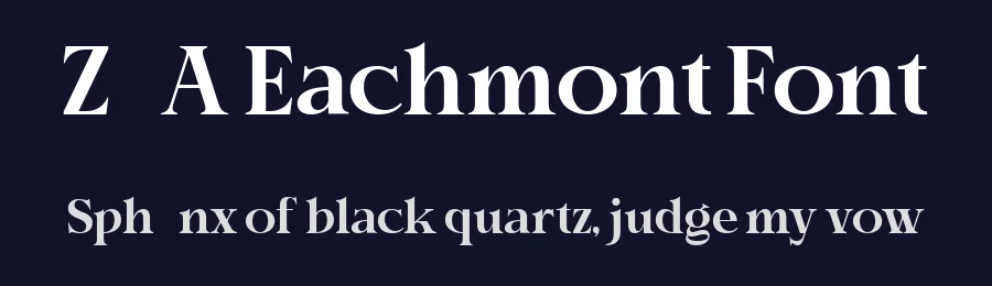 ZIA Eachmont Font by Zaidan3033 — Display Font — thumbnail 2