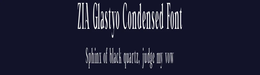 ZIA Glastyo Condensed Font by Zaidan3033 — Decorative Font — thumbnail 2