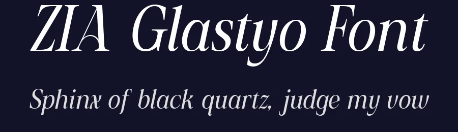 ZIA Glastyo Font by Zaidan3033 — Serif Font — thumbnail 2