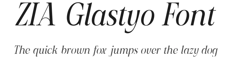 ZIA Glastyo Font by Zaidan3033 — Serif Font