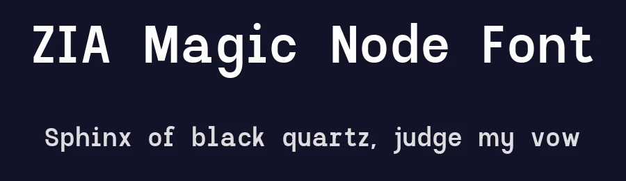 ZIA Magic Node Font by Zaidan3033 — Display Font — thumbnail 2