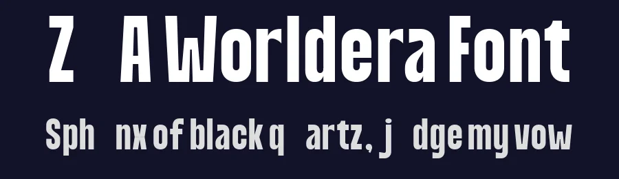 ZIA Worldera Font by Zaidan3033 — Display Font — thumbnail 2