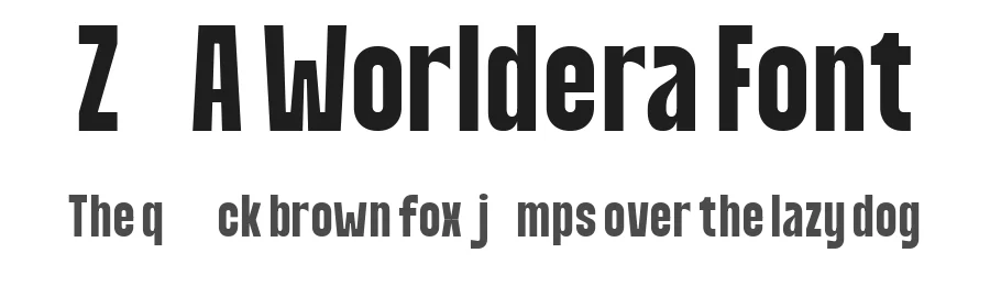 ZIA Worldera Font by Zaidan3033 — Display Font