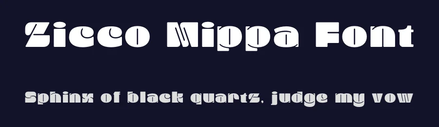 Zicco Mippa Font by BRAINWAVES STUDIO — Display Font — thumbnail 2