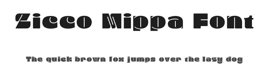 Zicco Mippa Font by BRAINWAVES STUDIO — Display Font
