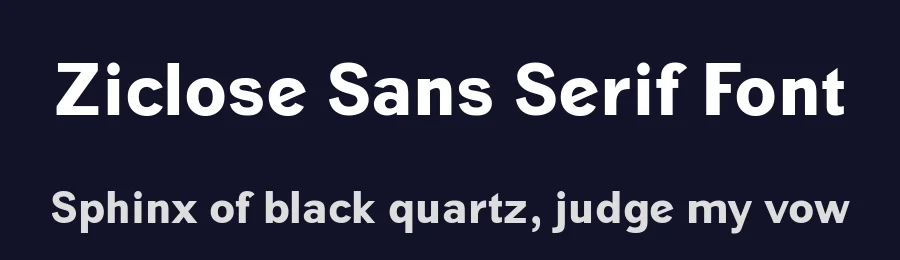 Ziclose Sans Serif Font by emanesdsign — Sans Serif Font — thumbnail 2