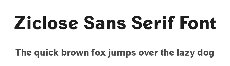Ziclose Sans Serif Font by emanesdsign — Sans Serif Font