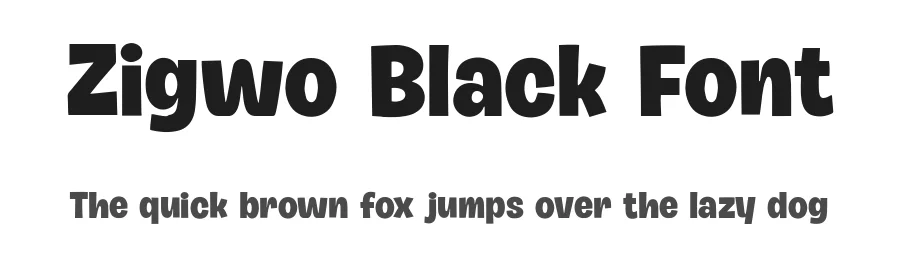 Zigwo Black Font by letterhanna — Display Font