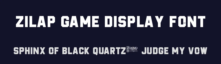 Zilap Game Display Font by LJ-Design Studios — Display Font — thumbnail 2